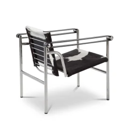 1 Fauteuil à Dossier Basculant Sedia Lounge in pelle