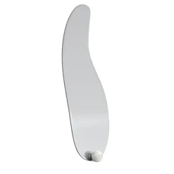 1931 Glass And Calacatta Marble Floor Mirror