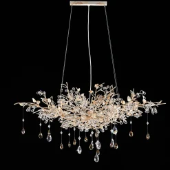 1482 Lampada a sospensione bianca a 8 luci