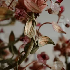 261 Lampadario a 24 luci in policromia floreale