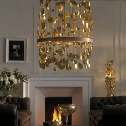 7246 Lampadario in ottone