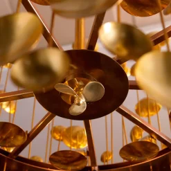 7246 Lampadario in ottone