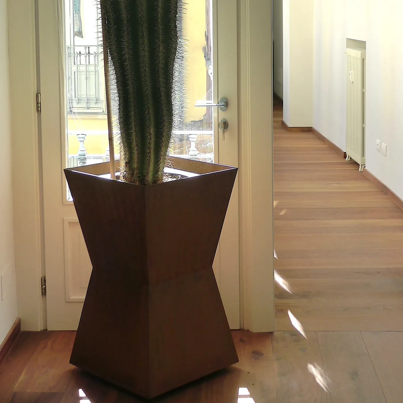 5 Portavaso in acciaio corten