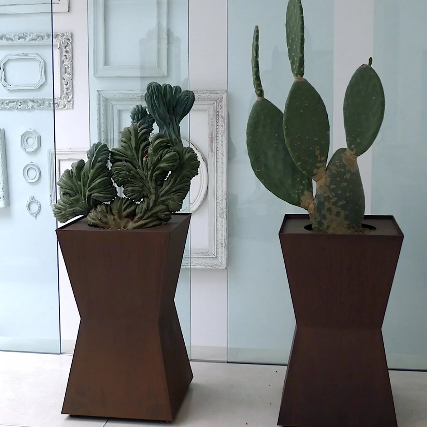 5 Portavaso in acciaio corten