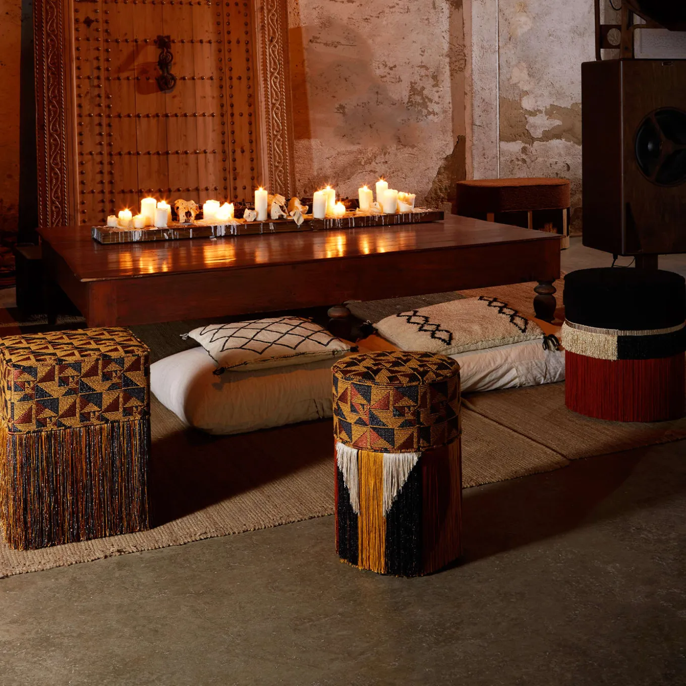 30 Pouf Eli Tribe di Lorenza Bozzoli