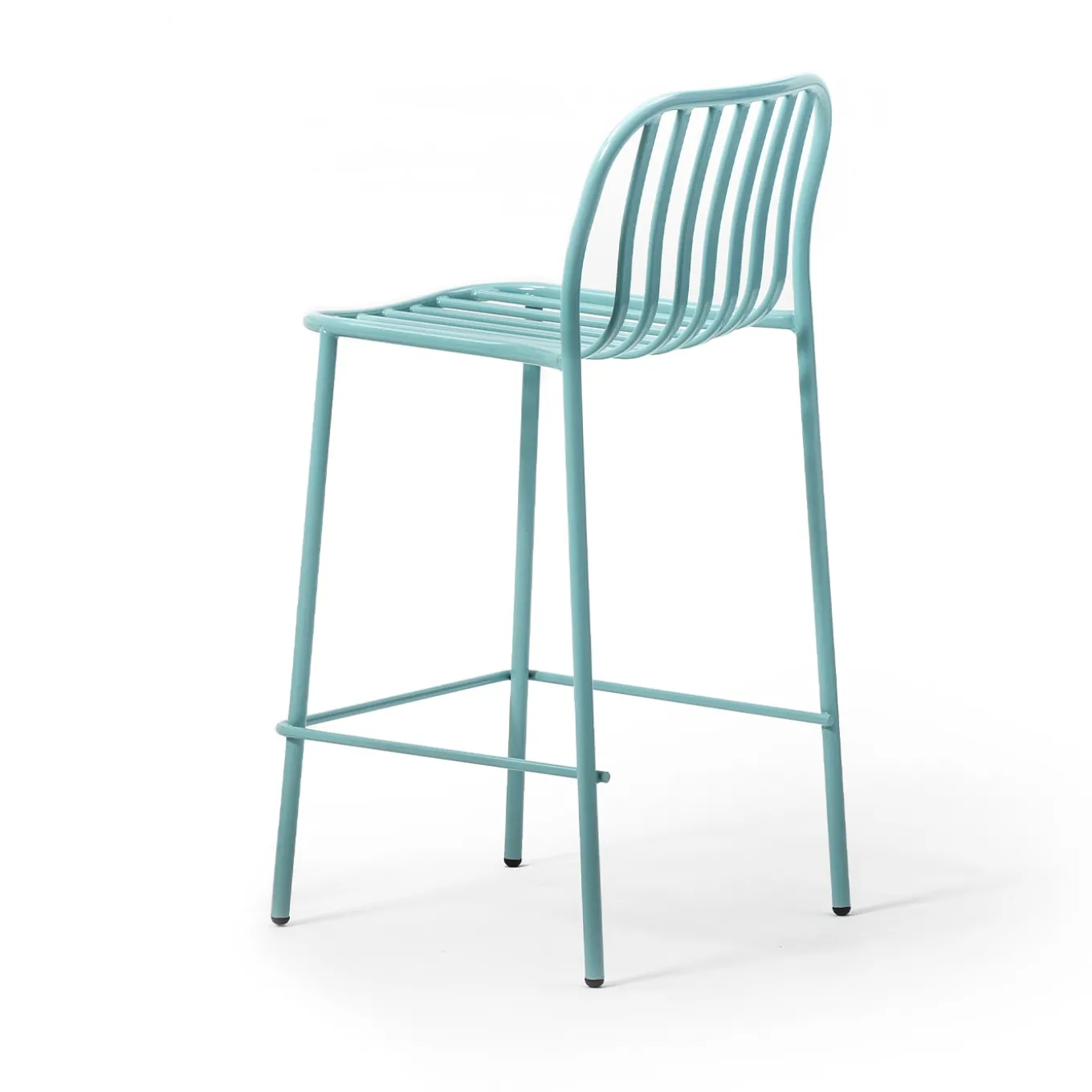 0194 Sgabello da bar Metis Line Turchese Di Studio Gabbertas