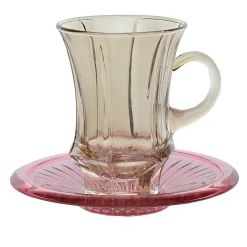 Ada 11 Set di sei tazze da caffè espresso con piattino