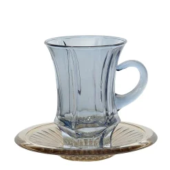 Ada 11 Set di sei tazze da caffè espresso con piattino