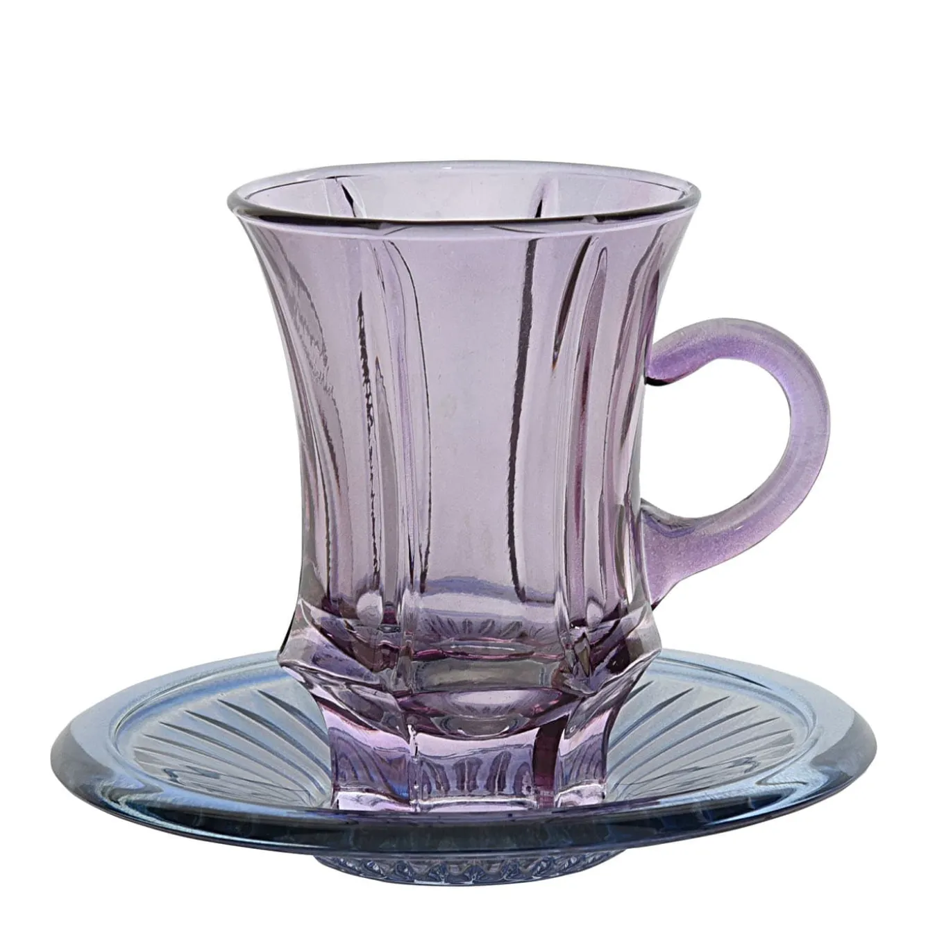 Ada 11 Set di sei tazze da caffè espresso con piattino