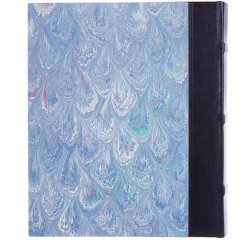 Album fotografico in pelle blu