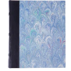 Album fotografico in pelle blu