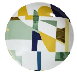 Alchimie piatto Fondo in porcellana con decoro astratto #4