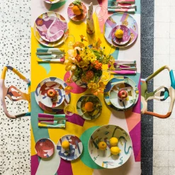 Alchimie piatto Fondo in porcellana con decoro astratto #1