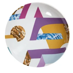 Alchimie piatto Fondo in porcellana con decoro astratto #2