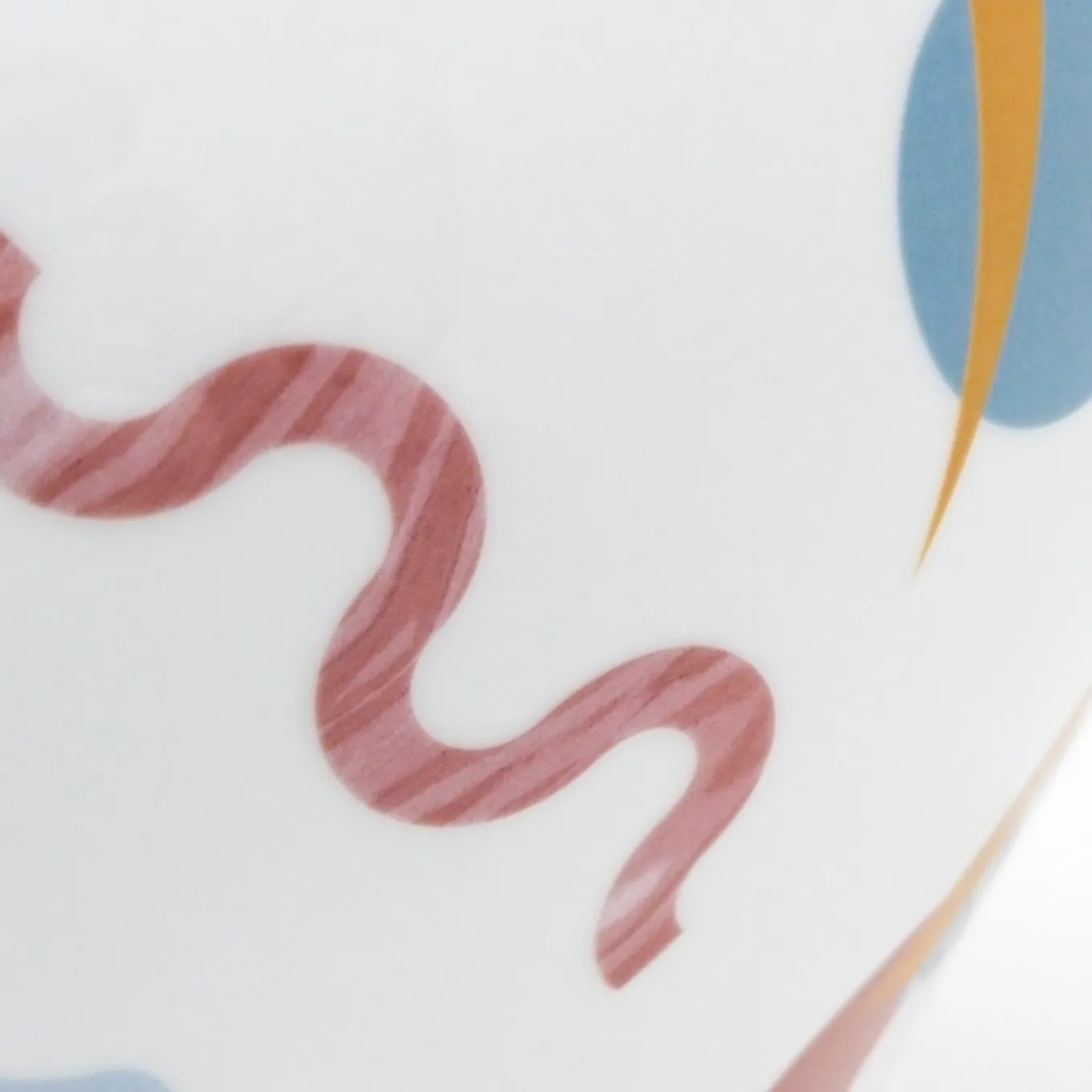 Alchimie vaso anfora in porcellana con decoro astratto h27cm