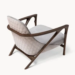 Alya Poltrona Lounge in Pelle Nabuk