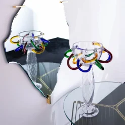 Alzata per centrotavola policromo Olga di Borek Sipek