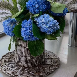 Alzata Rotonda intrecciata in argento placcato