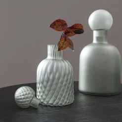 Ampolla in vetro acidato color grigio effetto balloton