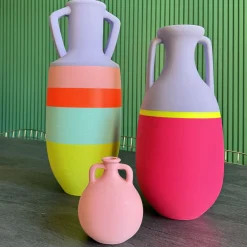 Anfora Teodosio XL Fucsia Giallo e Lilla