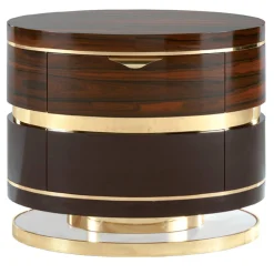 A/300-Nt Tavolino da notte in ebano