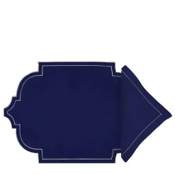 Antico lino Cina blu Placesetting