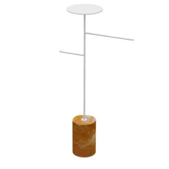 Appendiabiti e portaoggetti Stelo giallo Siena e bianco