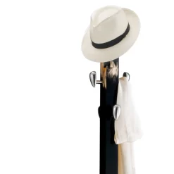 Appendiabiti in legno laccato nero