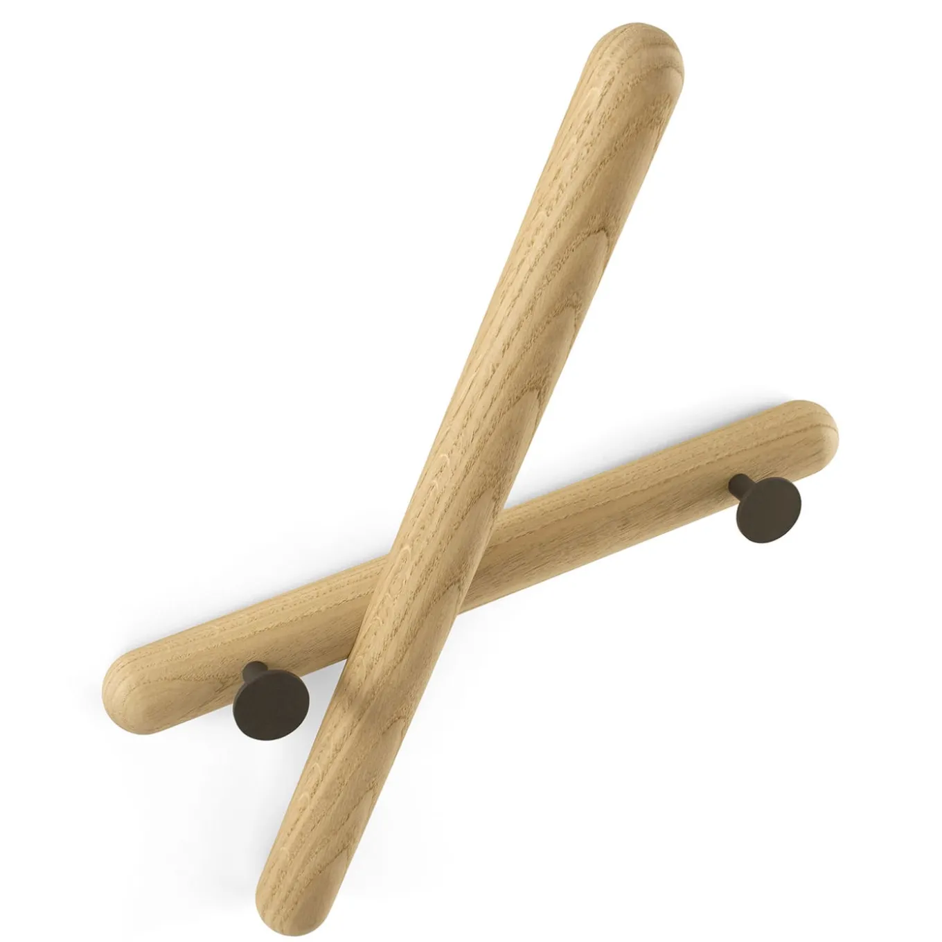 Appendiabiti in rovere massiccio Mikado