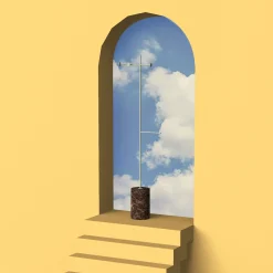 Appendiabiti Stelo Emperador bianco e scuro