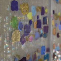 Arazzo Floral Eruption in organza di seta