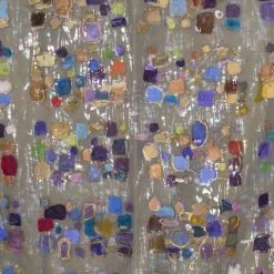 Arazzo Floral Eruption in organza di seta