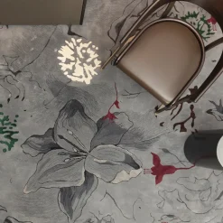 Arazzo grigio Flower Power 2