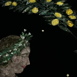 Arazzo in velluto Florae Incantata Lemon Tree