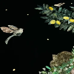 Arazzo in velluto Florae Incantata Lemon Tree