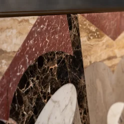 Armadietto basso Marmo Esplosione Marrone