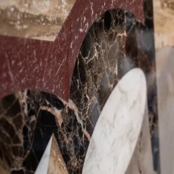 Armadietto basso Marmo Esplosione Marrone