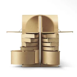 Armadio ad angolo in legno d'acero chiaro Nyn