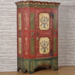 Armadio barocco tirolese policromo del '700 Tirolesi