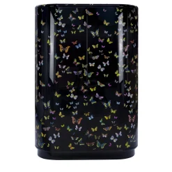 Armadio curvo nero Farfalle