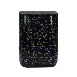 Armadio curvo nero Farfalle