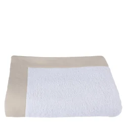 Asciugamano da bagno Kanapa morbido giallo e bianco