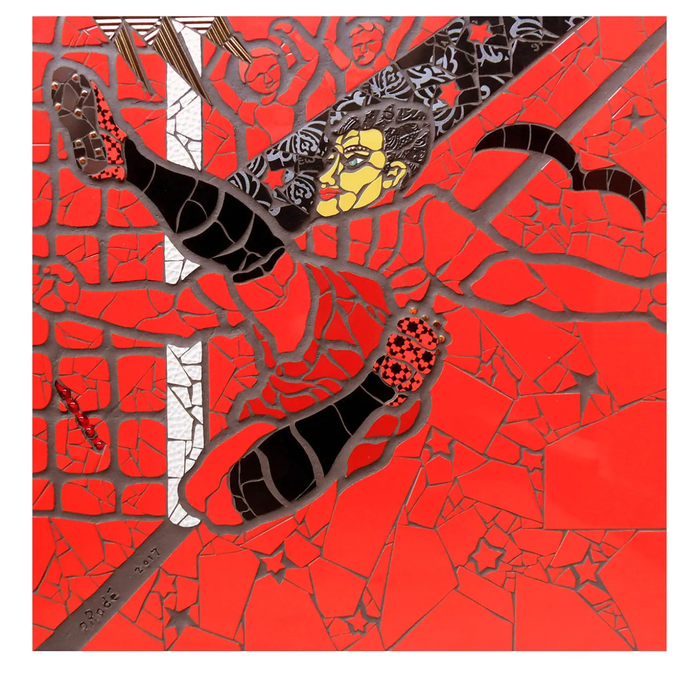 Atto Poetico Mosaico su pannello