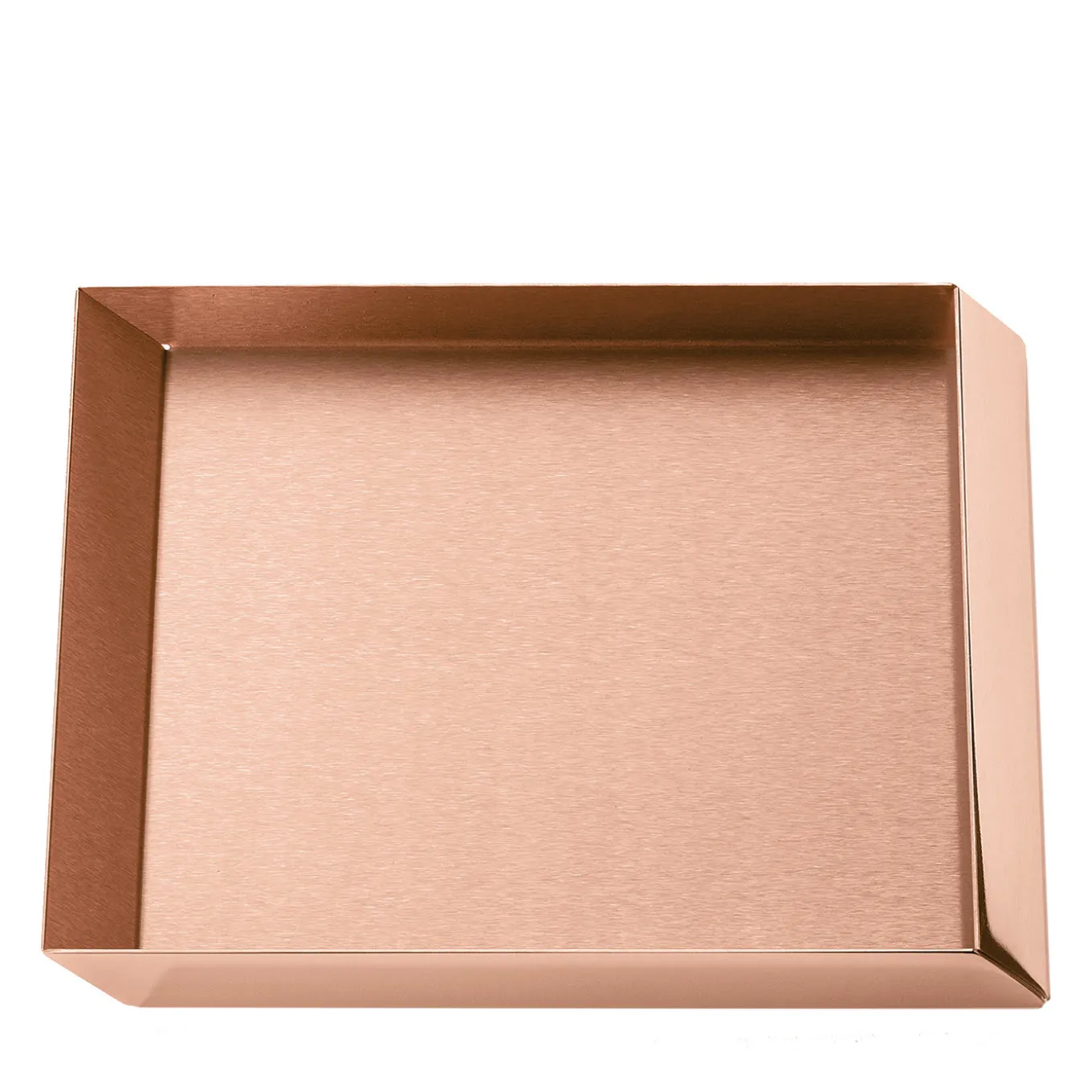 Axonometry Vassoio quadrato piccolo in rame di Elisa Giovannoni