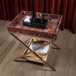 Bacino in marmo Vaniteux Viril di SONJA VIZZINI