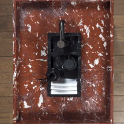 Bacino in marmo Vaniteux Viril di SONJA VIZZINI