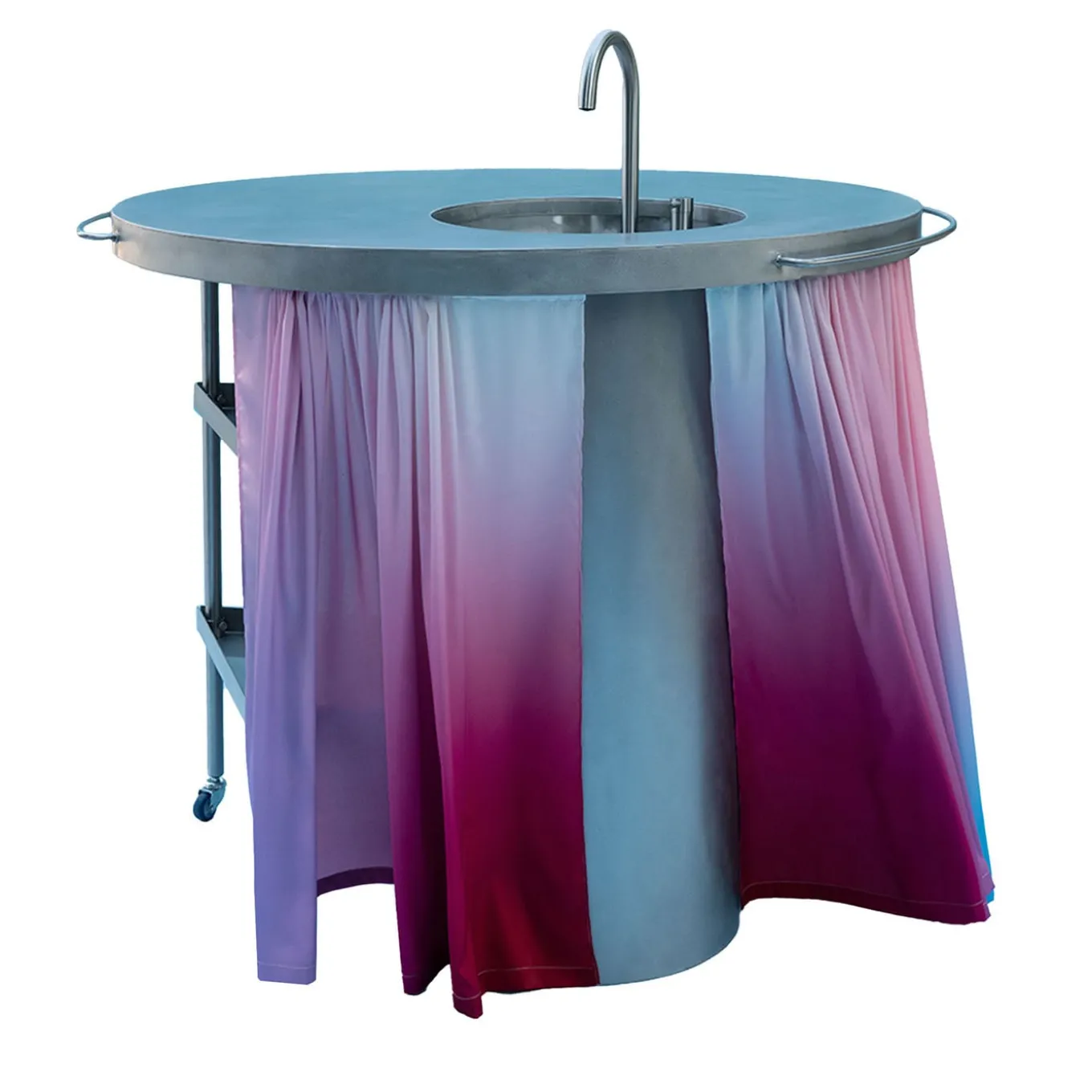 Ballerina Rosa Cucina in acciaio con lavello