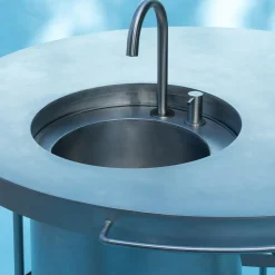 Ballerina Rosa Cucina in acciaio con lavello