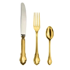 Barocco 2 Golden Fruit - Set di posate 3 pezzi