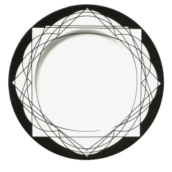 Baroqeat Set di 6 piatti da frutta neri di Salvatore Spataro